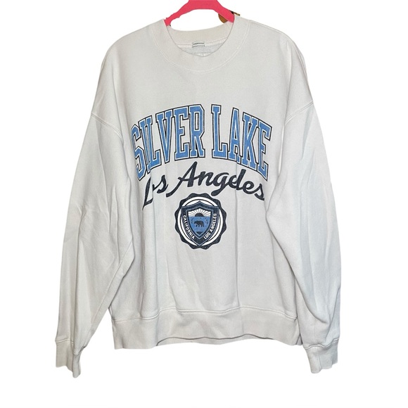 Abercrombie & Fitch Silver Lake Los Angeles Soft AF Oversized Sweatshirt M - Picture 2 of 5